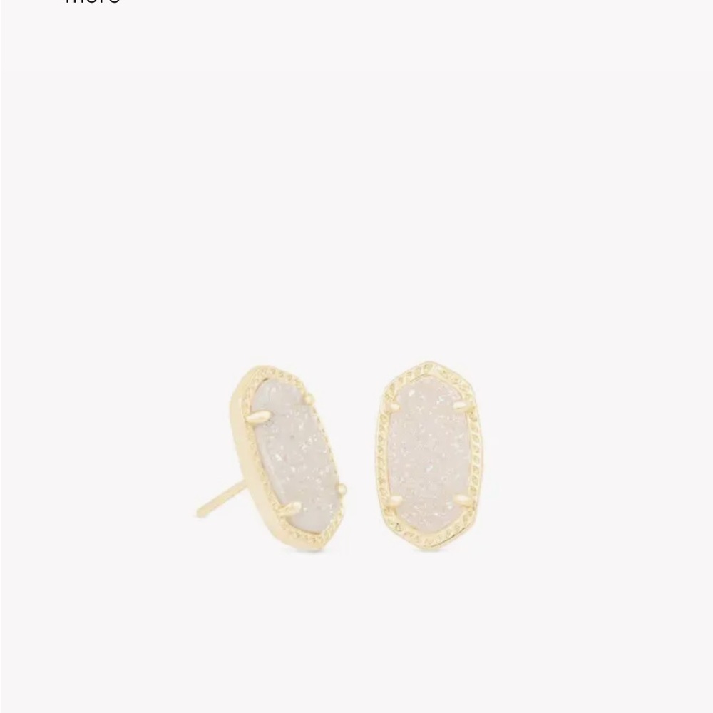 Kendra Scott Ellie Gold Stud Earrings in Iridescent Drusy